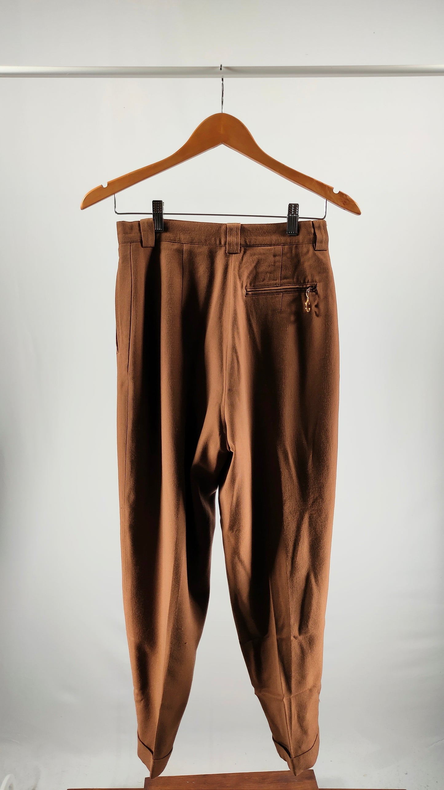 Pantalones vintage bombachos marrones