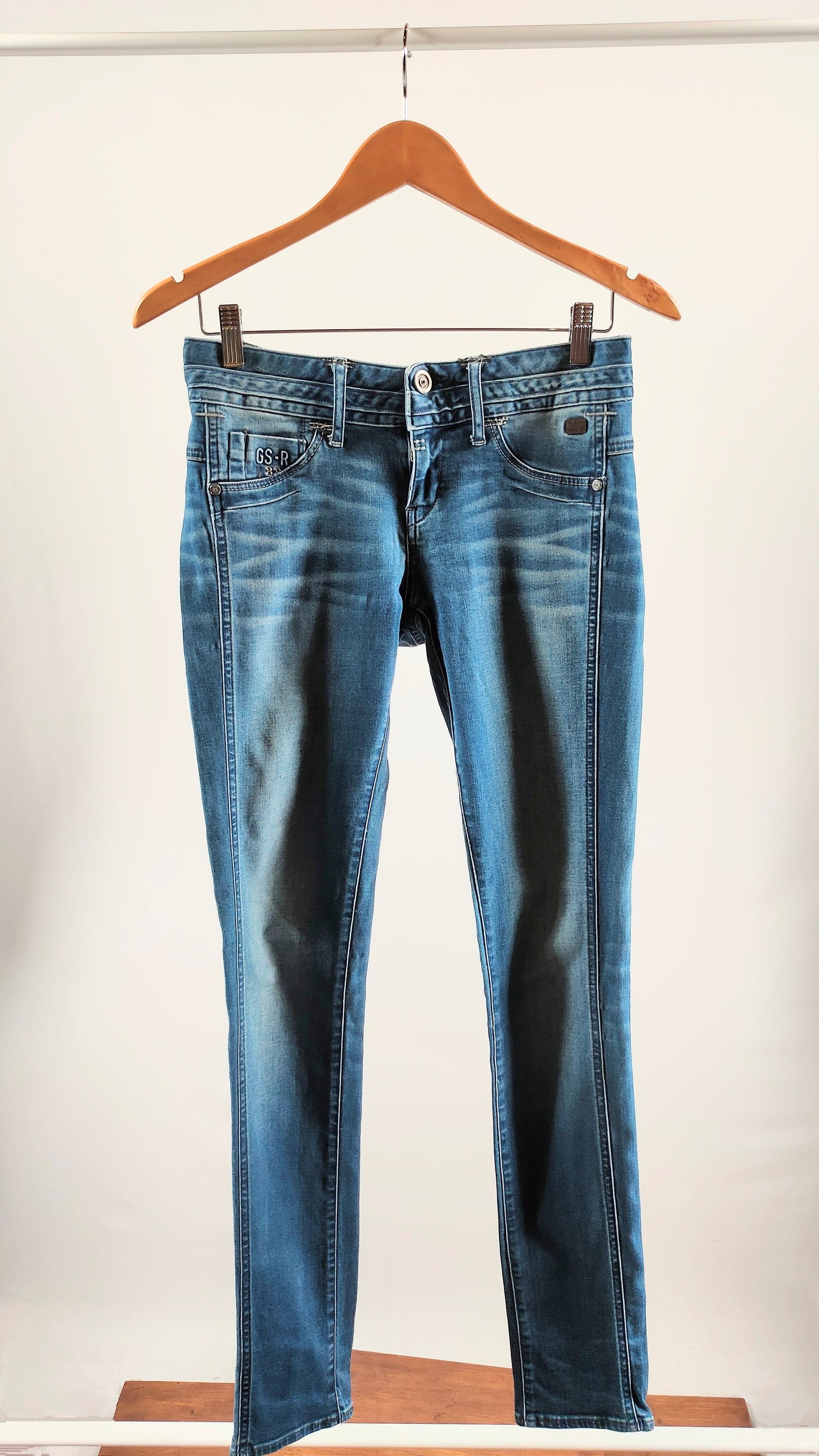 Jeans G-star raw pitillo azul