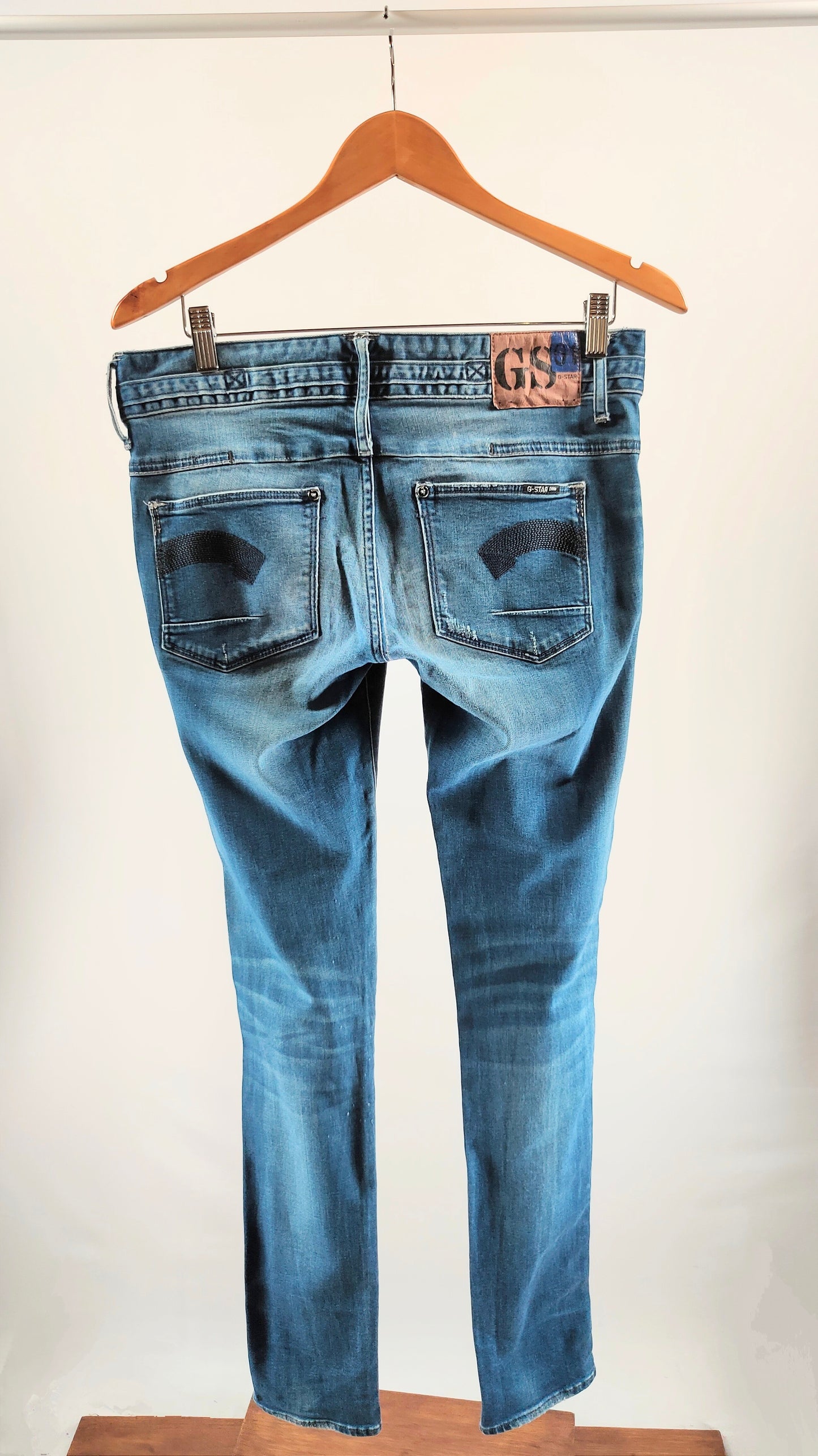 Jeans G-star raw pitillo azul