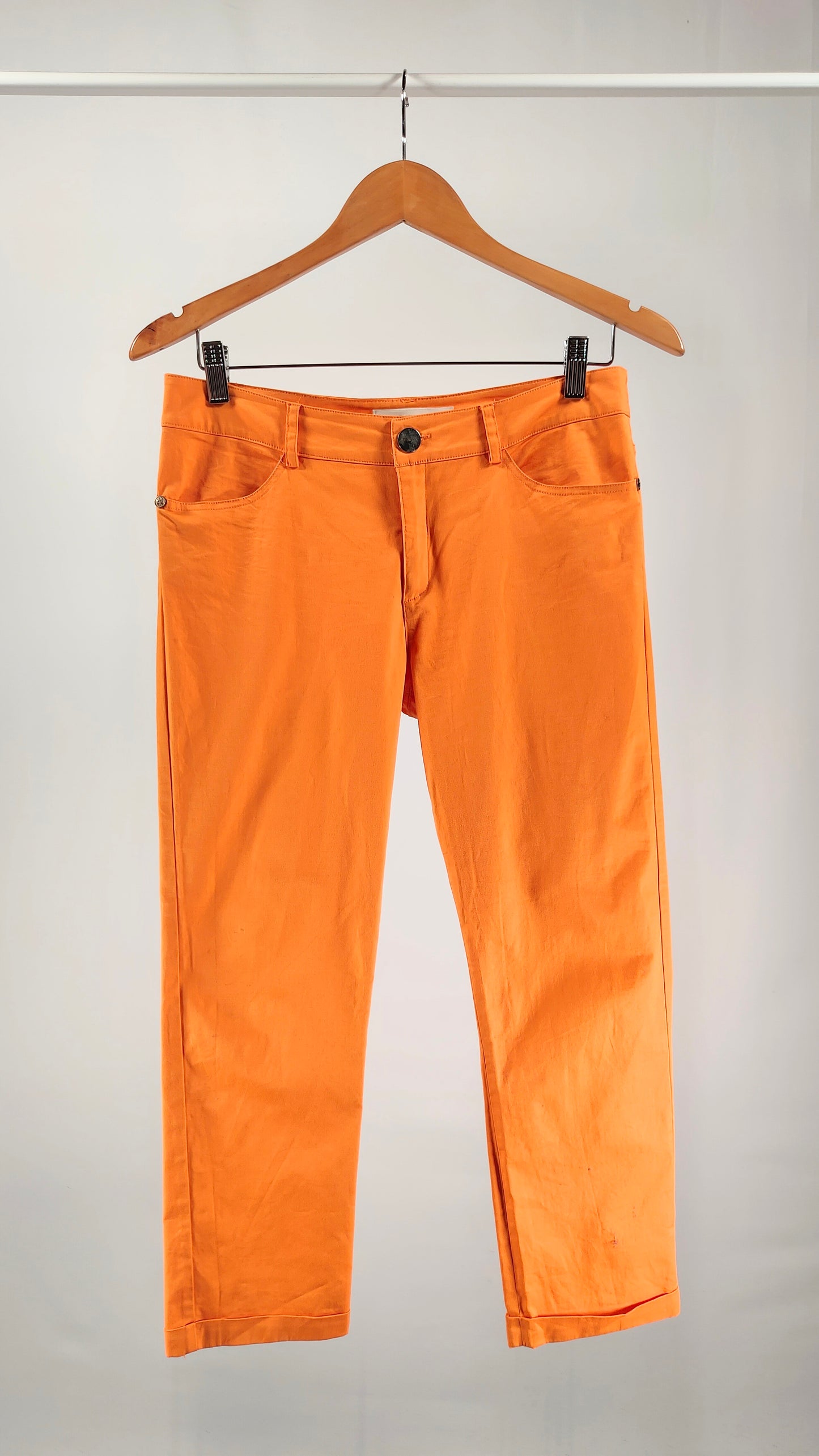 Pantalones tobilleros naranja