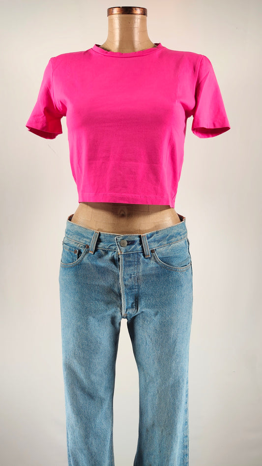 Camiseta ajustada fucsia