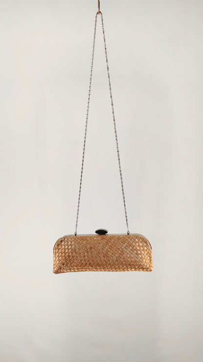 Clutch de fiesta trenzado