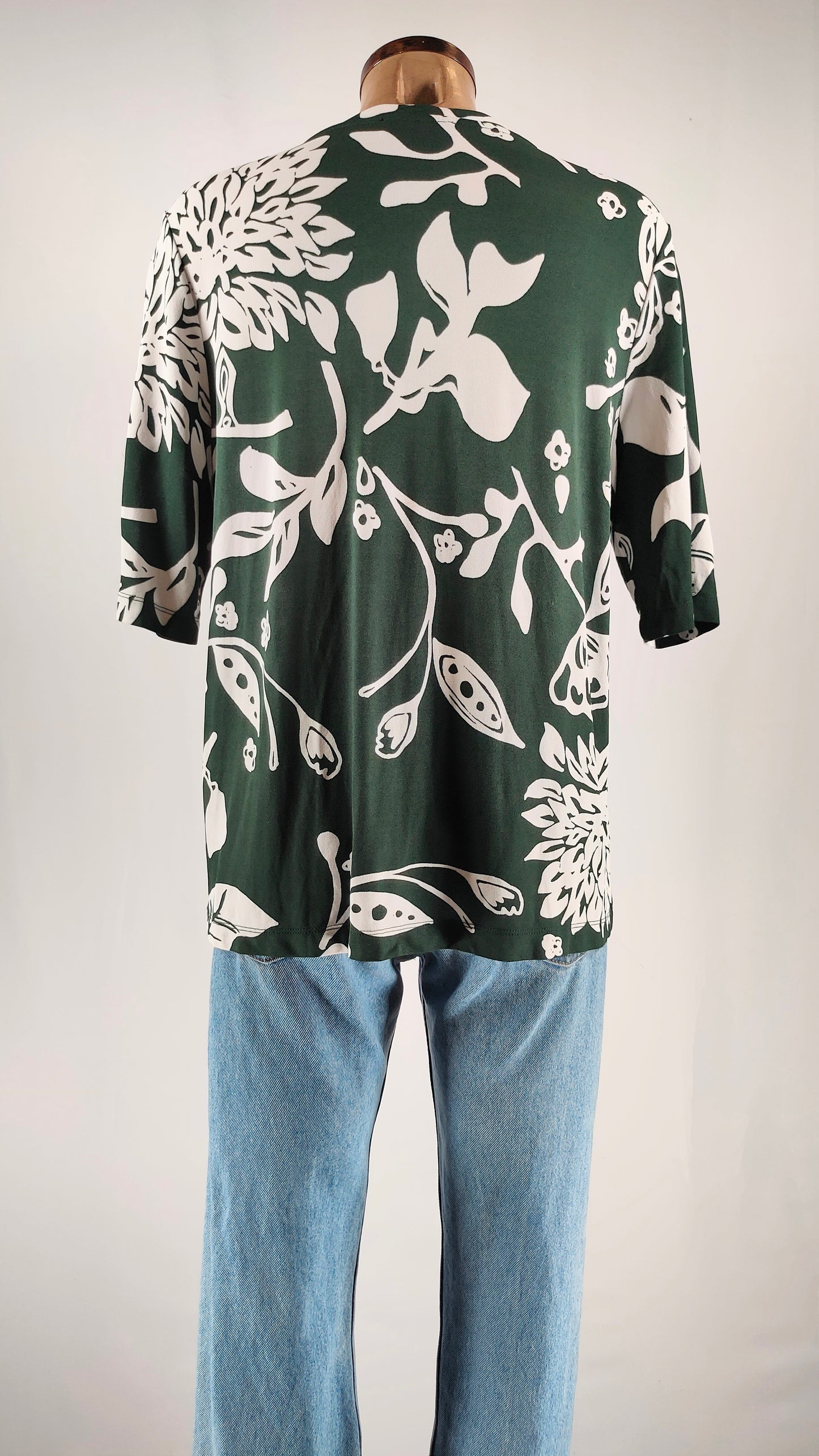 Camiseta Hawaiana verde