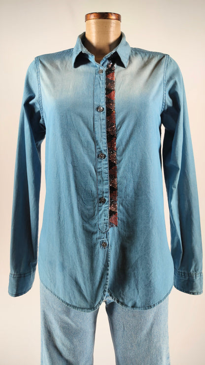 Camisa Maison Scotch con apliques