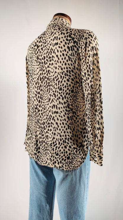 Camisa estampado leopardo Massimo Dutti