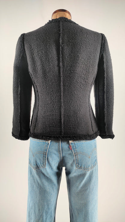 Chaqueta Tweed Zara negra