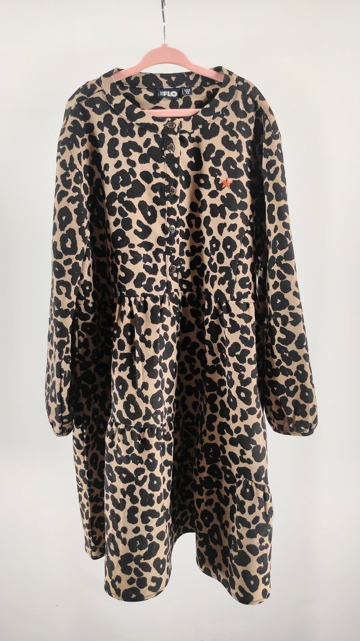 Vestido de algodón animal print Like Flo