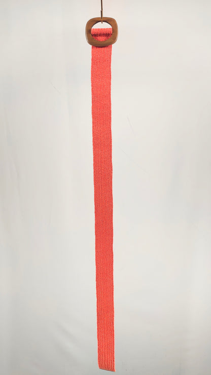 Cinturón naranja con elástico