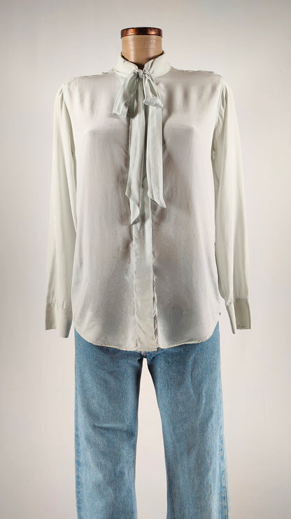 Camisa de seda con lazo Sandro