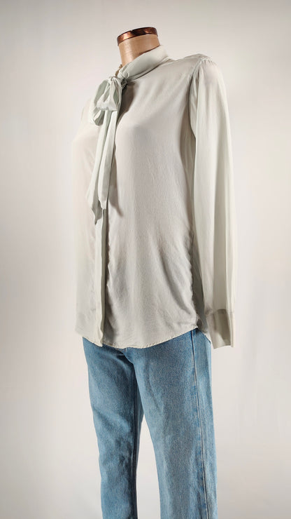 Camisa de seda con lazo Sandro