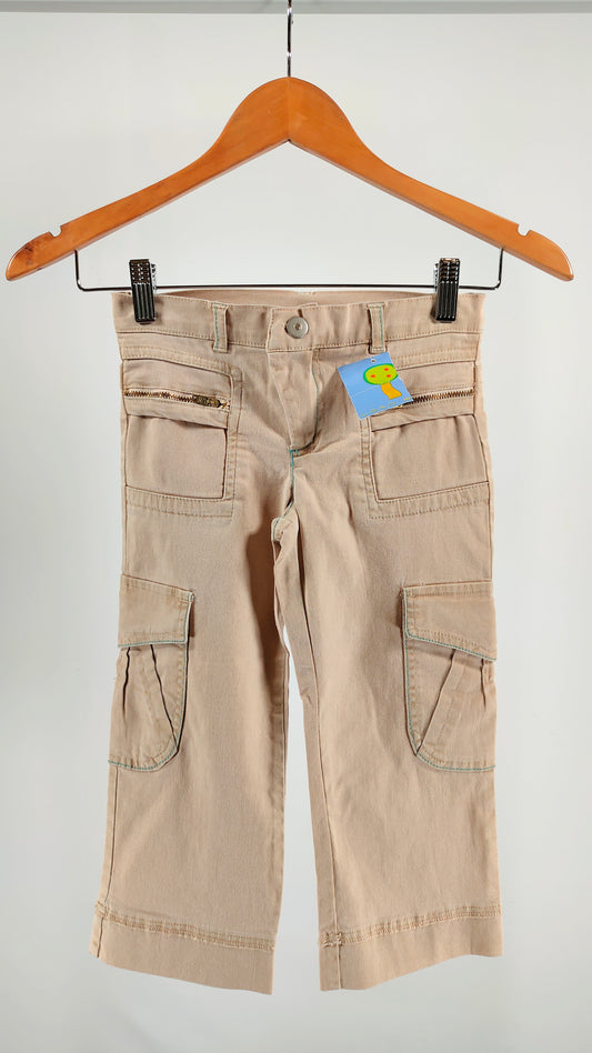 Pantalones cargo niña Beige
