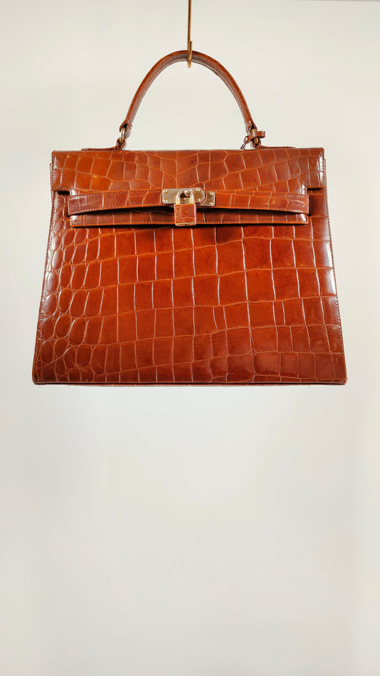 Bolso Ribé de piel marrón