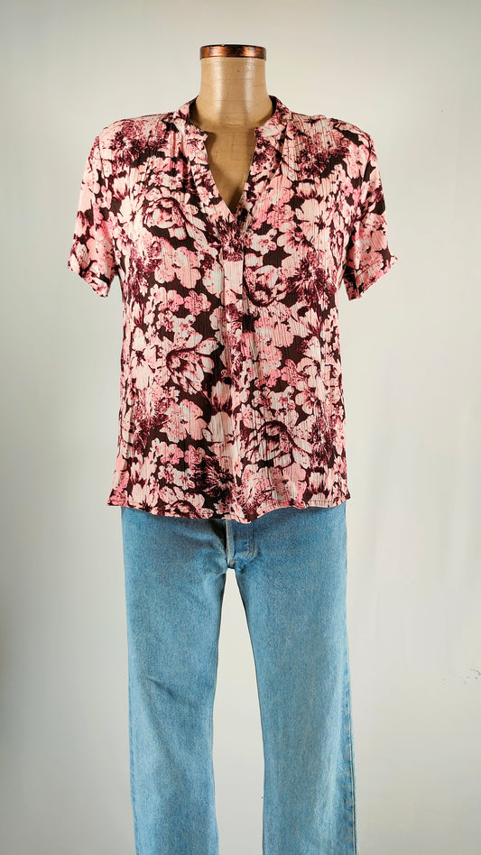 Blusa Only estampado rosa