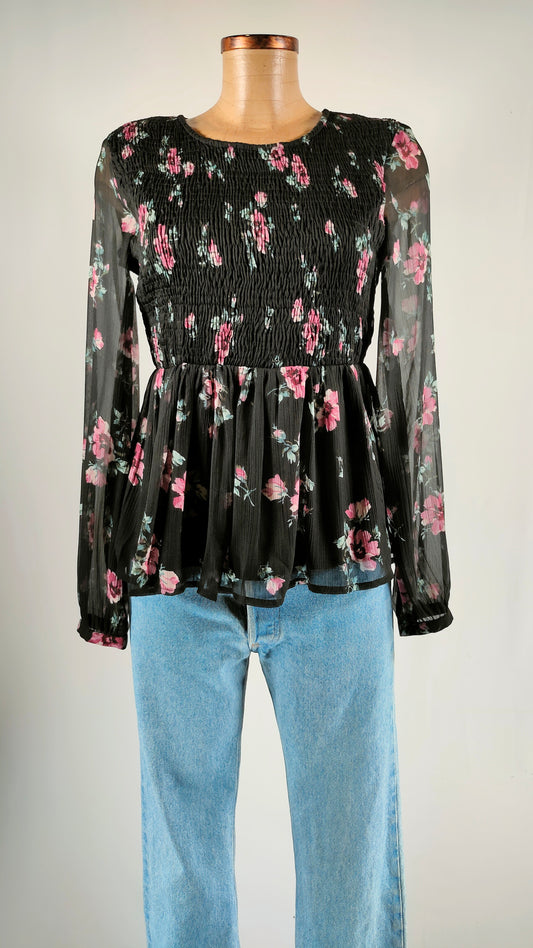 Blusa con fruncido en cintura Vila