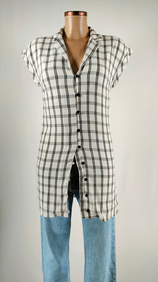 Vestido de cuadros BCBG