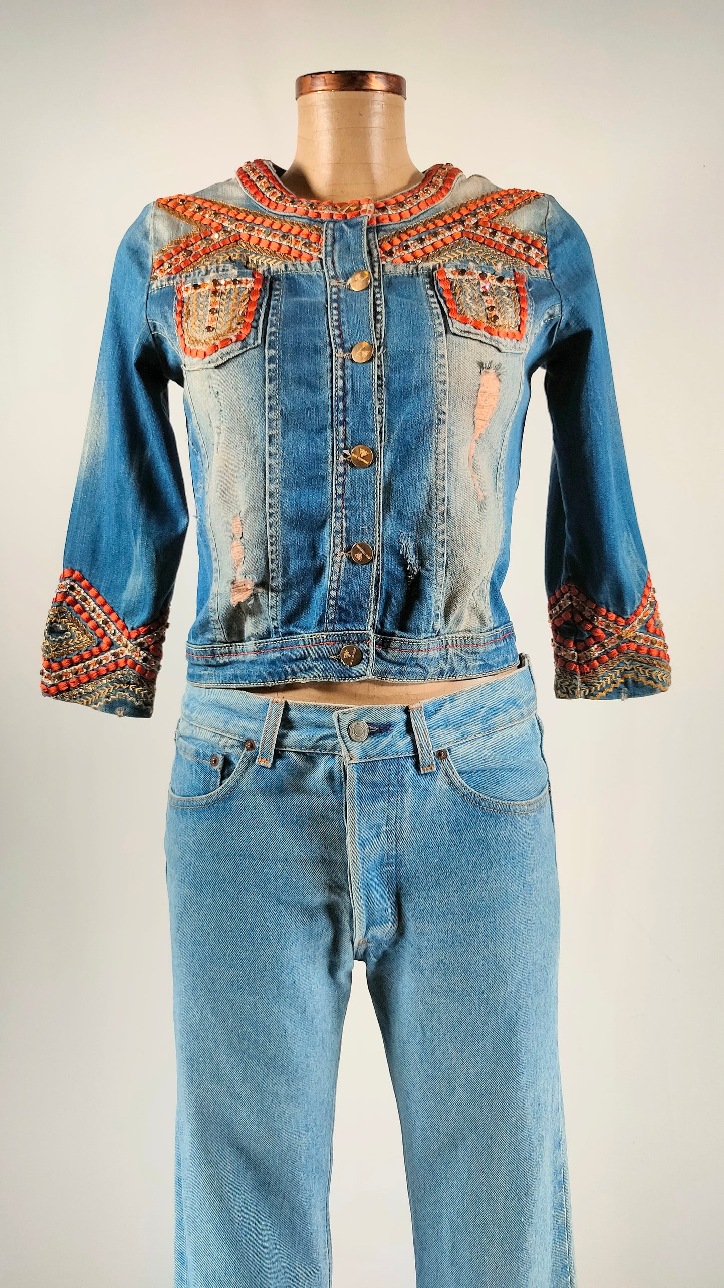 Cazadora tejana con apliques G-Star Raw