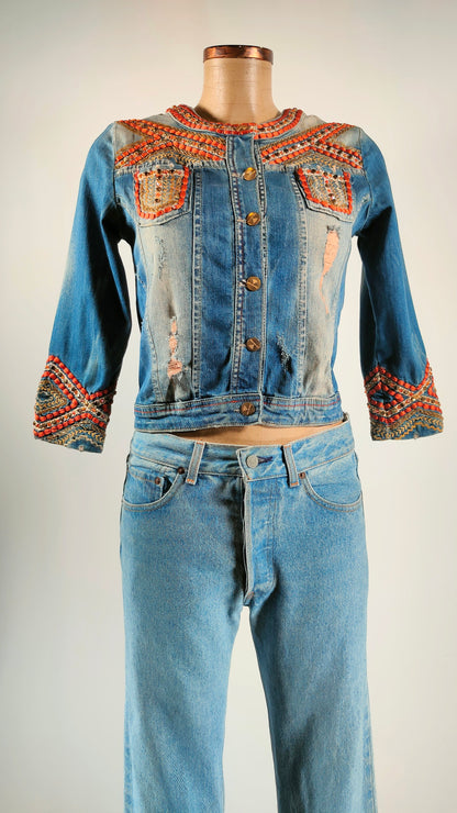 Cazadora tejana con apliques G-Star Raw