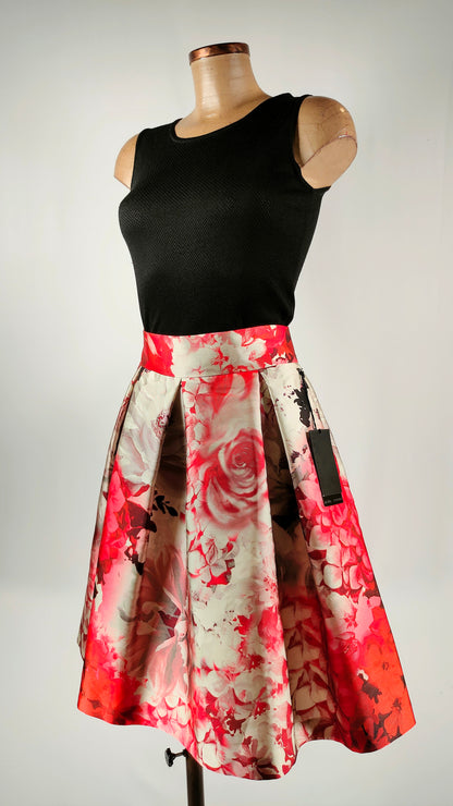 Falda midi Alba Conde con estampado floral