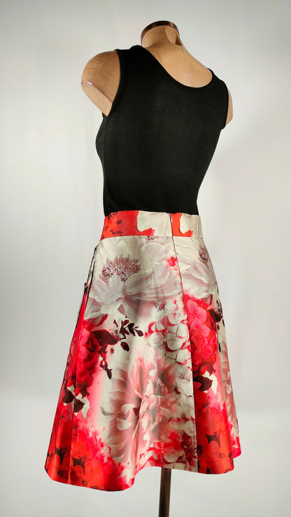 Falda midi Alba Conde con estampado floral