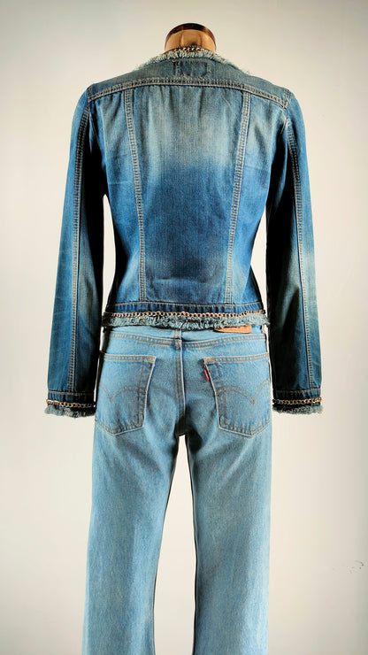 Chaqueta tejana Softy con detalle de cadena