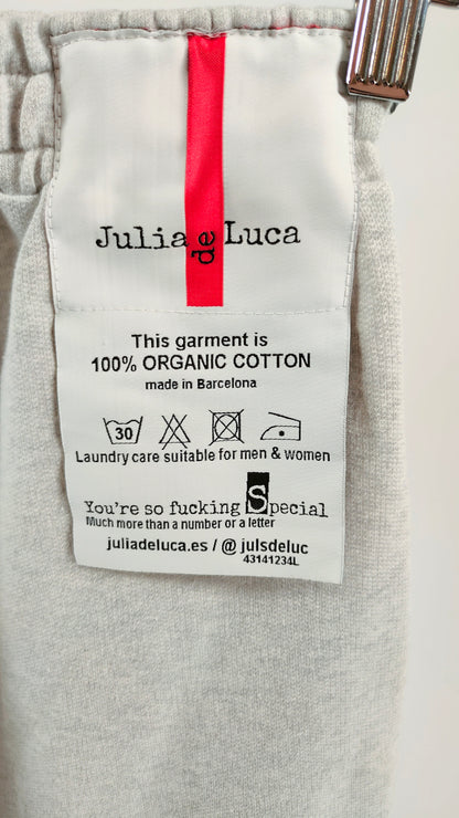 Bermuda de algodón gris Julia de Luca