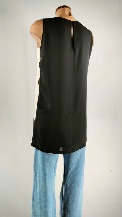 Blusa negra y blanca Zenia
