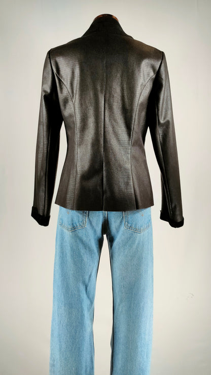 Chaqueta de polipiel negra Paz Torras