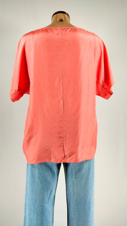 Blusa de seda coral Cos