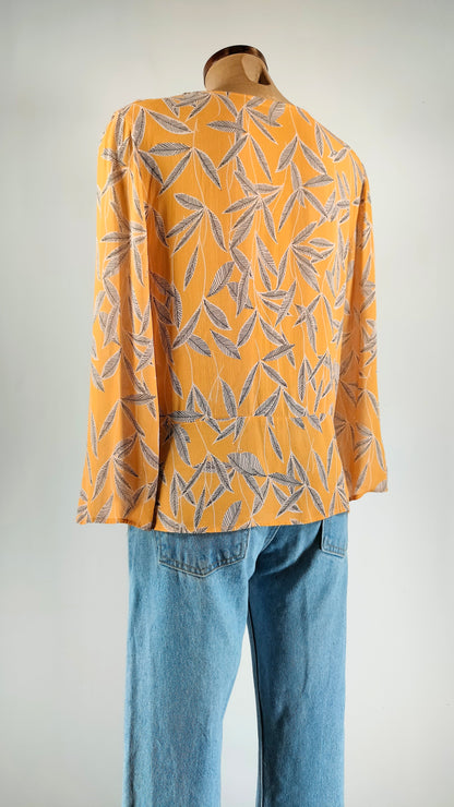 Blusa mostaza estampada eseOese