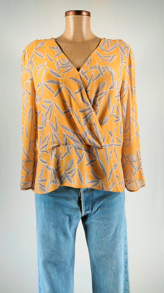 Blusa mostaza estampada eseOese