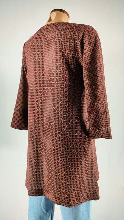 Vestido/blusón estampado sixties