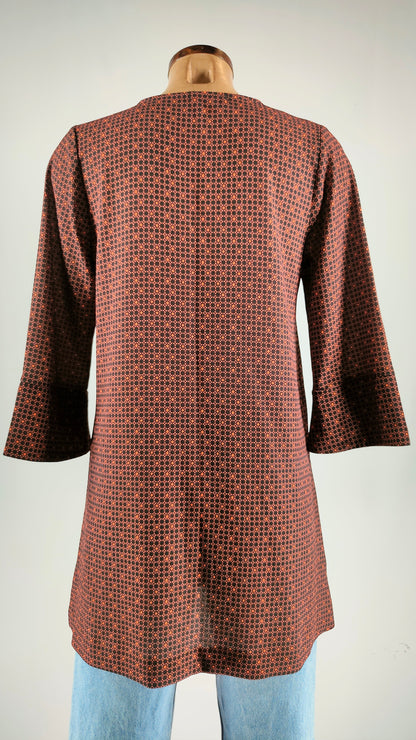 Vestido/blusón estampado sixties