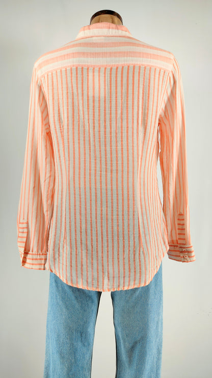 Camisa 100% algodón de rayas