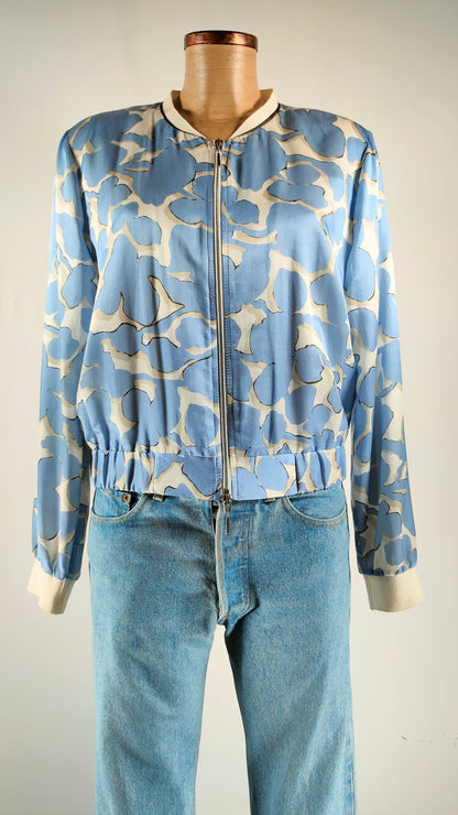 Chaqueta estampada de seda Louis Mia