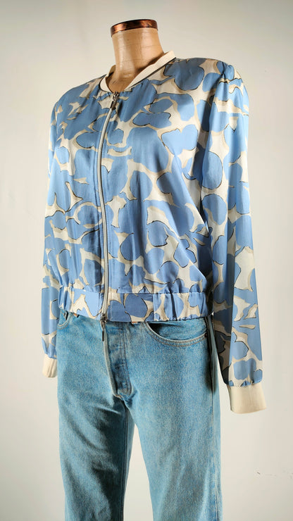Chaqueta estampada de seda Louis Mia