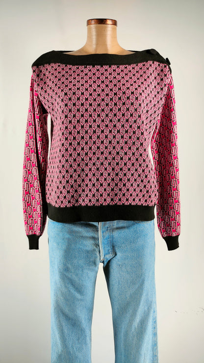 Jersey Liu-jo con metálico plateado