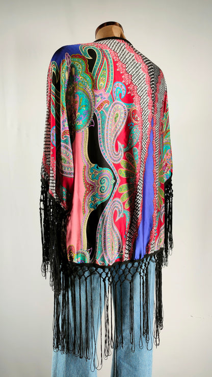 Chaqueta con flecos Valeria Derbais