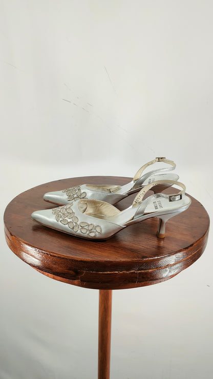 Zapatos con Stuart Weitzman plateados