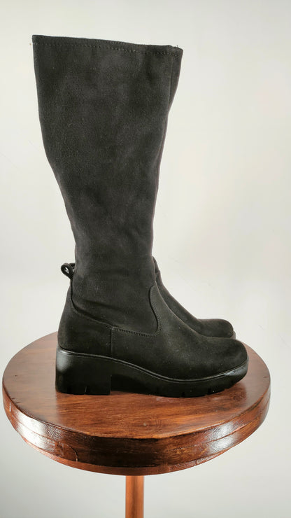 Botas de ante Mustang negras