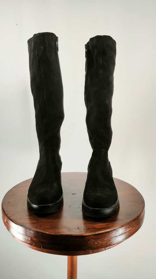 Botas de ante Mustang negras