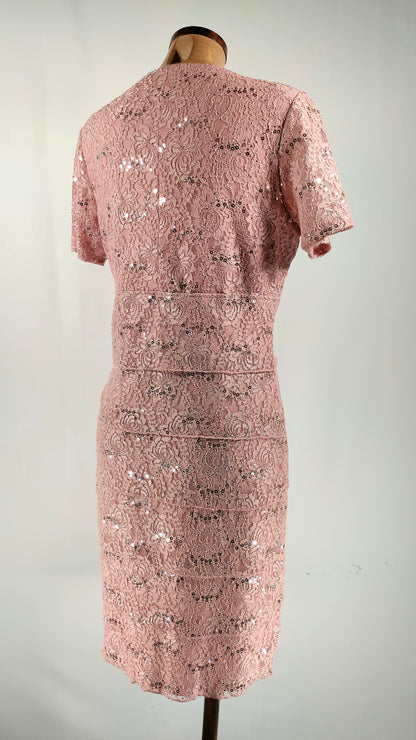 Vestido de lentejuelas rosa ECI