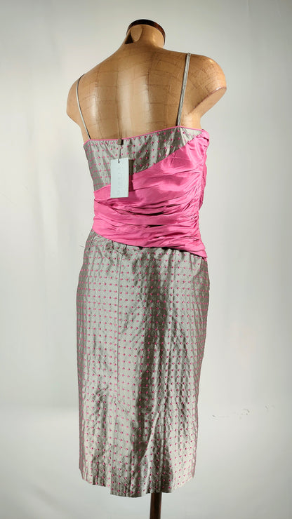 Vestido gris perla Mireia Bisbe