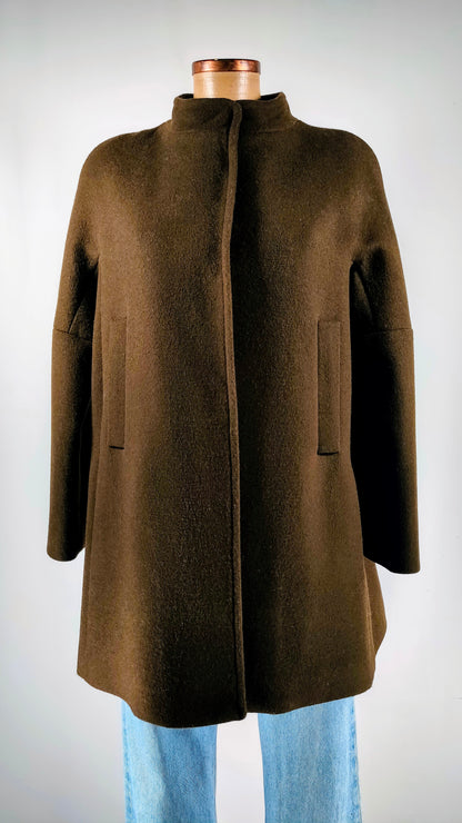 Abrigo verde oliva Mango Suit