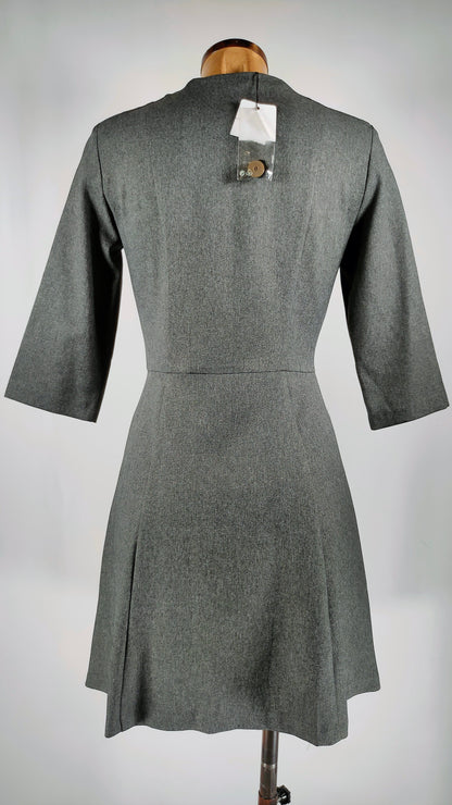 Vestido Gris con doble botonadura MNG
