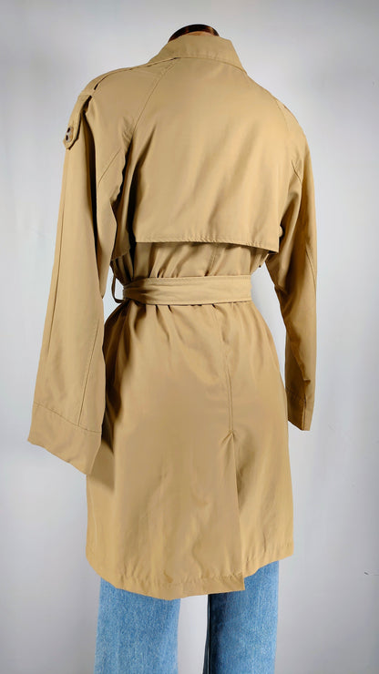 Gabardina caqui con bolsillos Zara