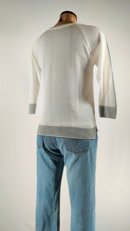 Jersey Guess con metálico gris brillante