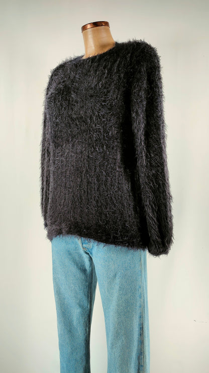 Jersey azul navy de pelo Zara