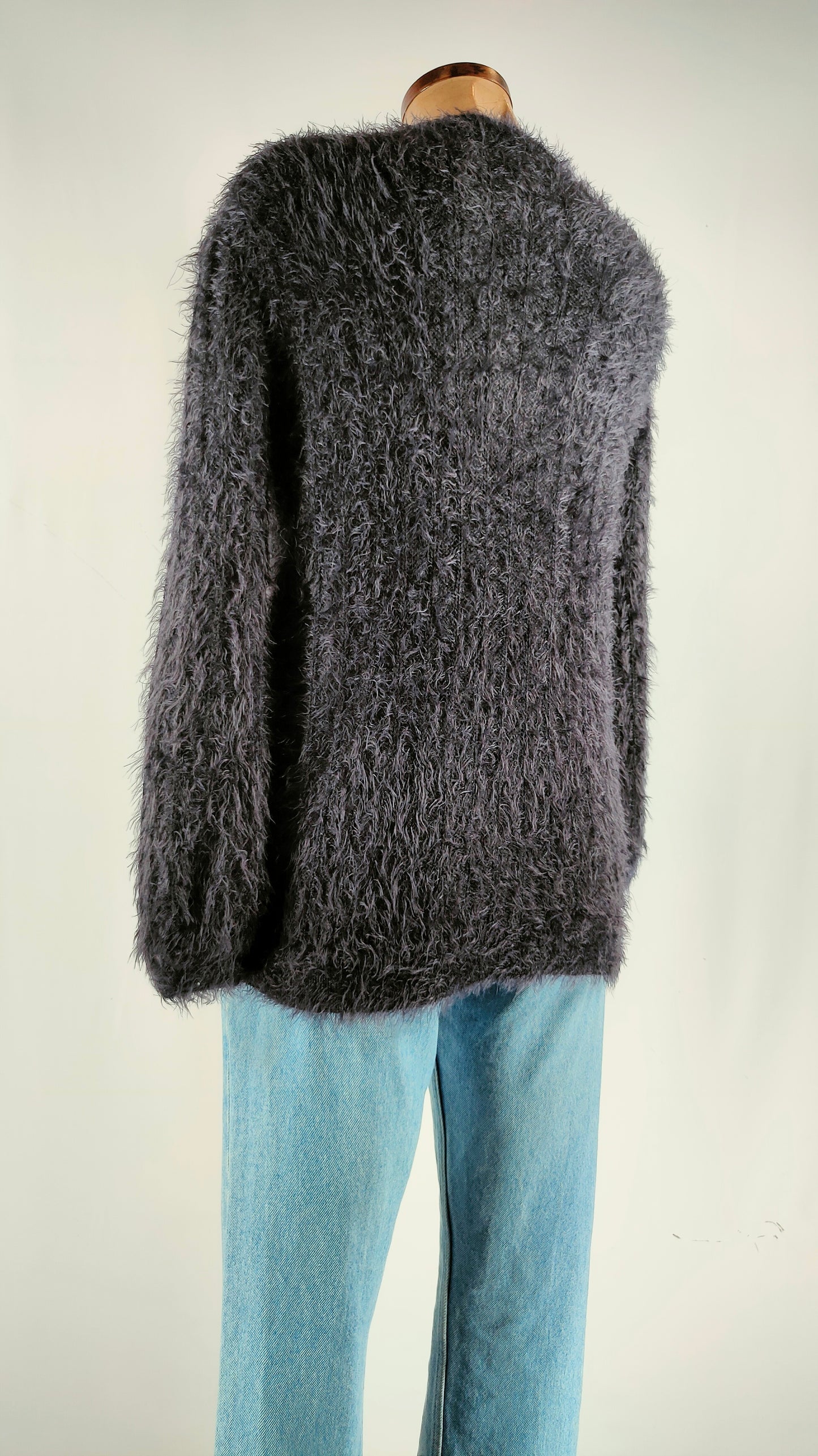Jersey azul navy de pelo Zara