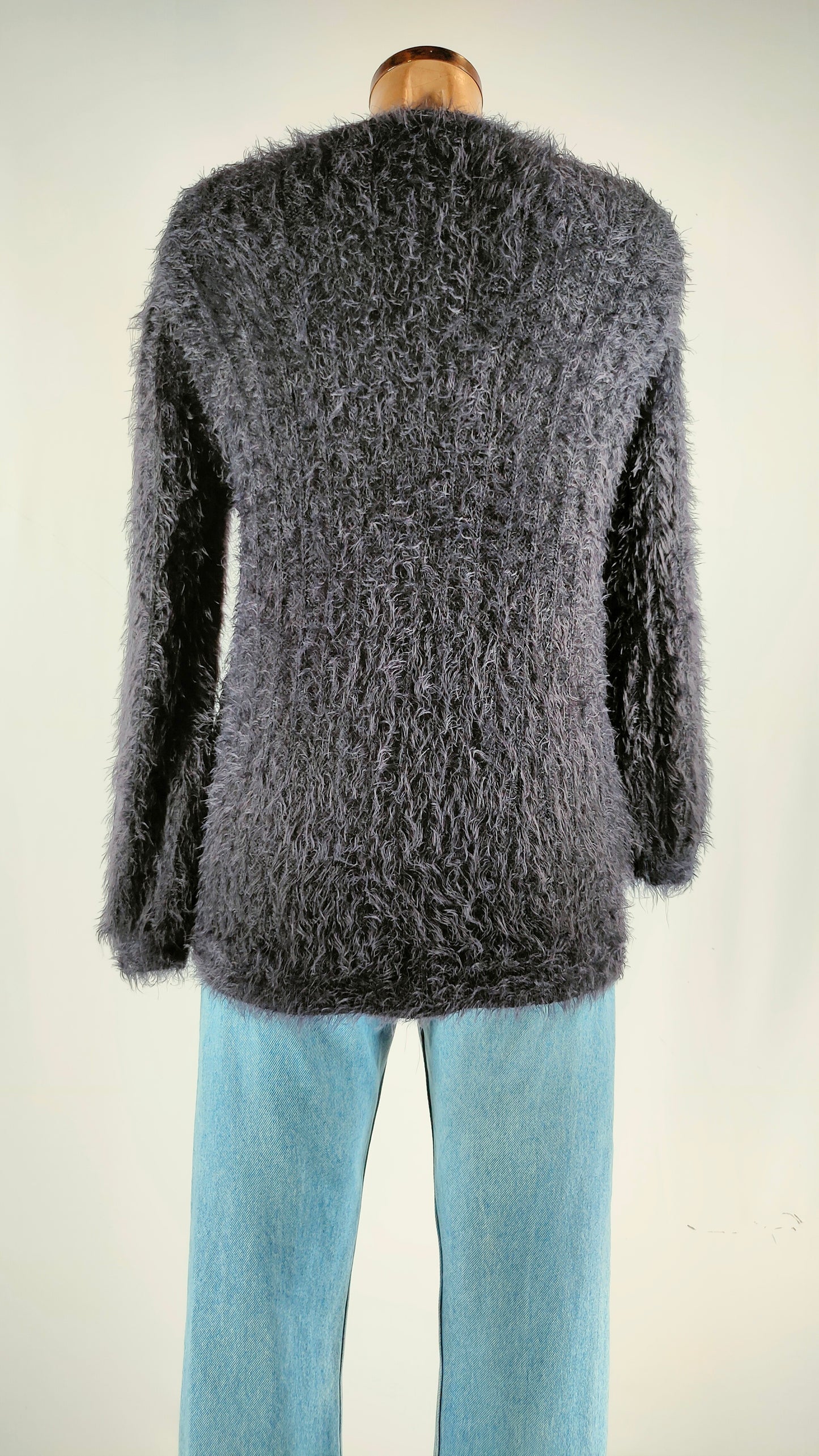 Jersey azul navy de pelo Zara