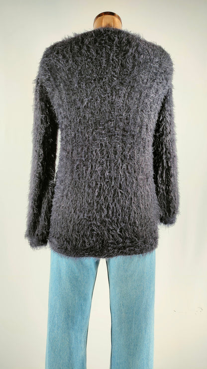 Jersey azul navy de pelo Zara